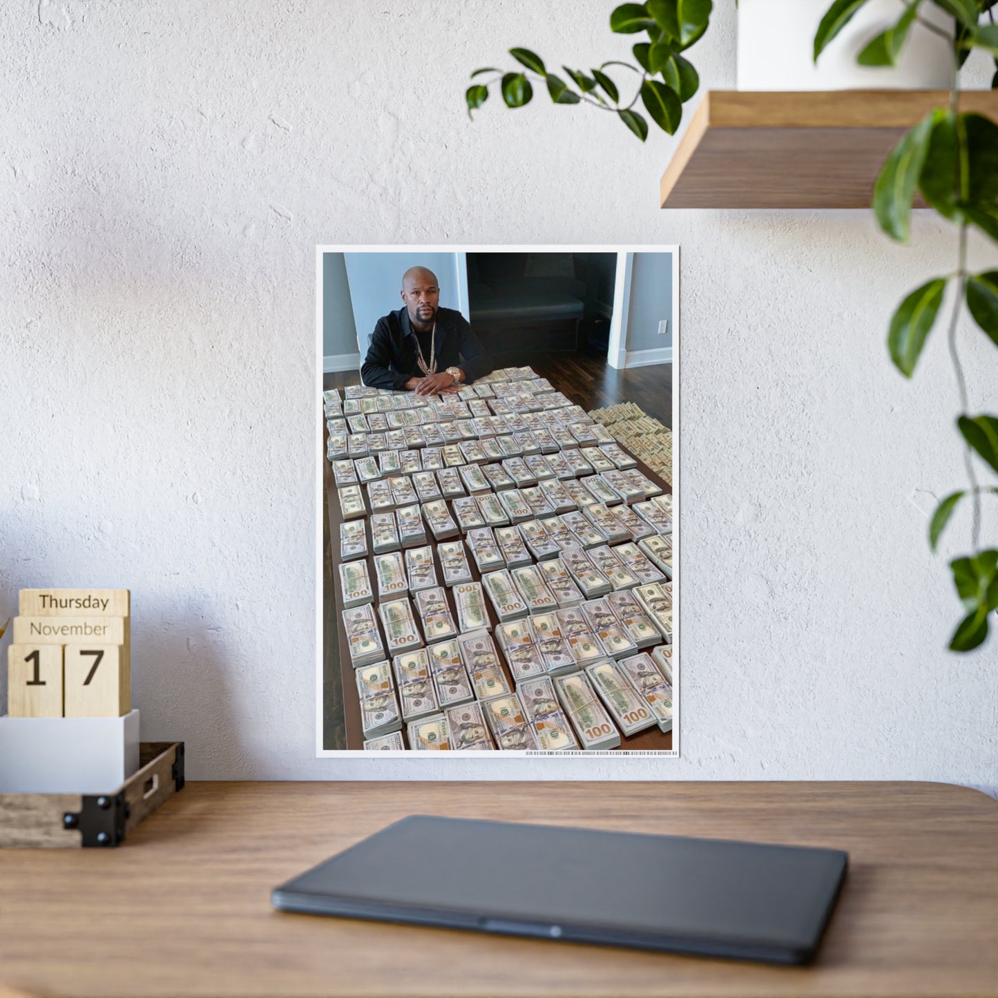 $1000000 MONEY FLOYD MAYWEATHER POSTER