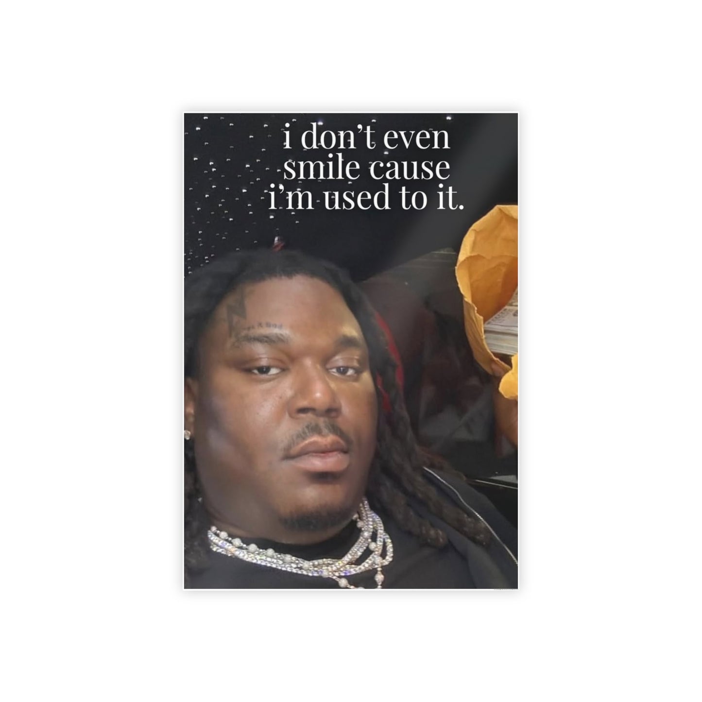 NO SMILE BEEN DAT LUCKI