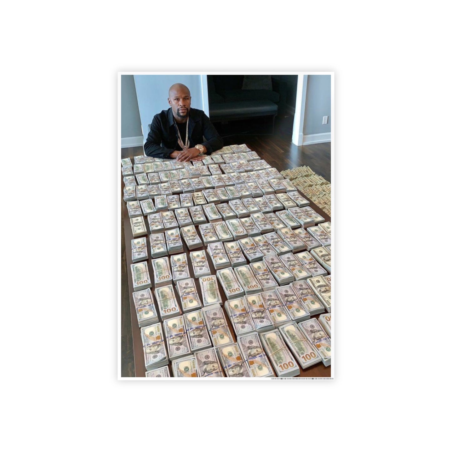 $1000000 MONEY FLOYD MAYWEATHER POSTER