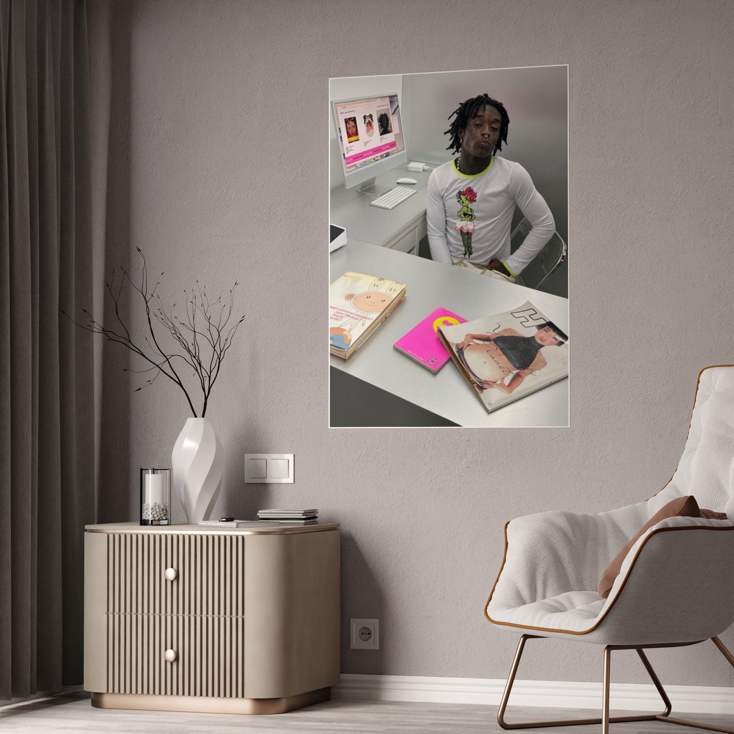OFFICE JOB UZI POSTER