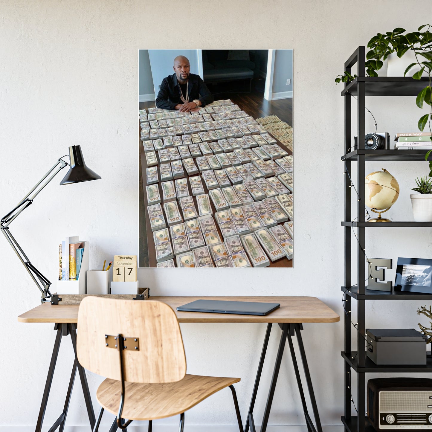 $1000000 MONEY FLOYD MAYWEATHER POSTER